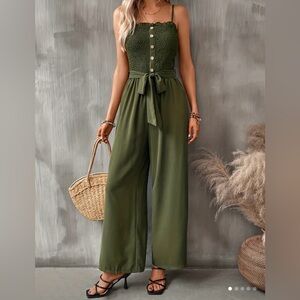 Olive Green Women's Jumpsuit
